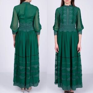 Elegant Green Maxi Dress